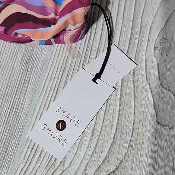 Shade & Shore Shoulder Tie Triangle Bikini Swim Top, Multi Animal Print - Picture 6 of 12